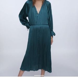 Zara Satin effect oversized dress